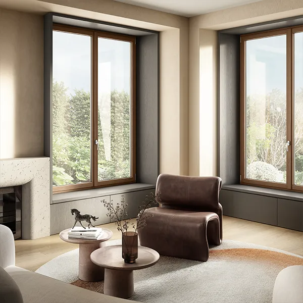 finestra bianca 3 ante salotto